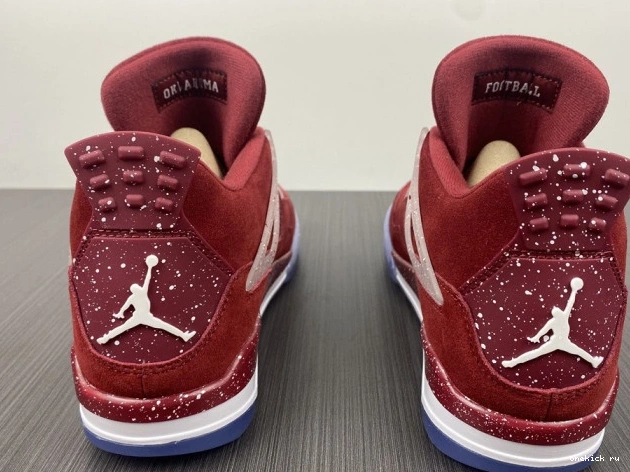 Rep Onekick Retro 4 Oklahoma AJ4-904282 Sooners Jordan PE 0806